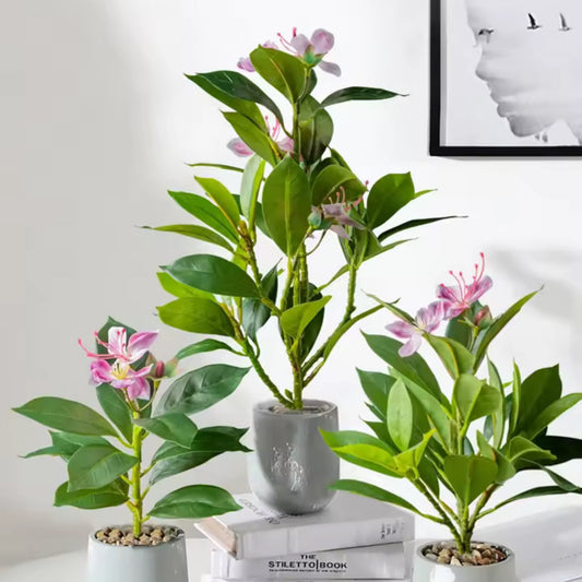 Azalea Artificial Blanca o Rosa – 21, 31 y 40 cm | Planta Decorativa